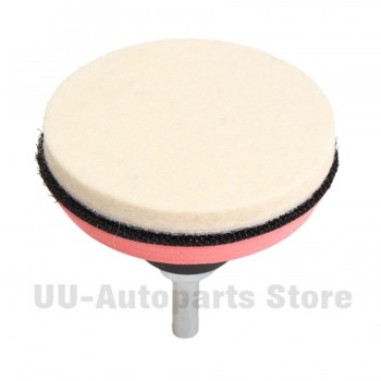 Universal 8Pcs/Set Glass Polishing Kit, Glass Scratch Removal ,8 Oz Cerium Oxide and 3  Polishing Wheels pads Adapter