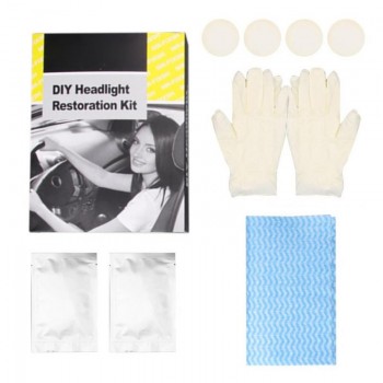 Car Headlights Restoration Kit Anti-Scratch Polishing Liquid Coat Auto Glass Headlamp Brightener Car Repair Tools UV Protective