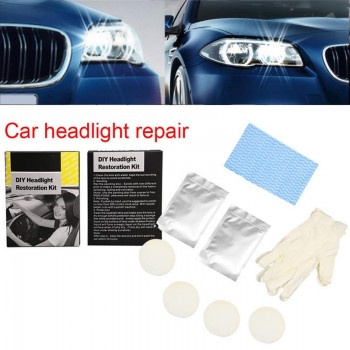 Car Headlights Restoration Kit Anti-Scratch Polishing Liquid Coat Auto Glass Headlamp Brightener Car Repair Tools UV Protective