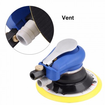 5 inch/6 inch 9000RPM 150PSI Round Air Palm Random Orbital Sander Pneumatic Polisher Hand Sanding Tool Car Accessories