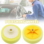 6 Inch Car Wheel Polishing Waxing Sponge Hard Polishing Plate Flat Screw Sponge Ball Hard 14/16 Aperture Polishing Wheel