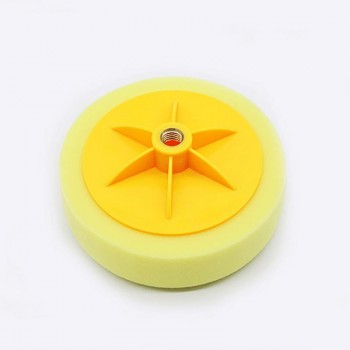 6 Inch Car Wheel Polishing Waxing Sponge Hard Polishing Plate Flat Screw Sponge Ball Hard 14/16 Aperture Polishing Wheel