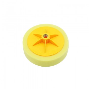 6 Inch Car Wheel Polishing Waxing Sponge Hard Polishing Plate Flat Screw Sponge Ball Hard 14/16 Aperture Polishing Wheel
