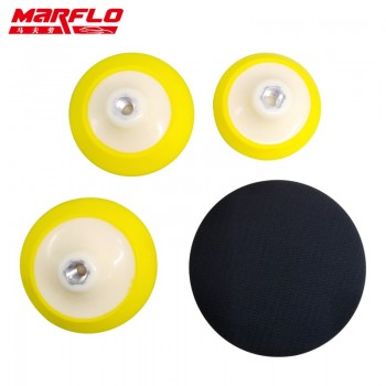Marflo Plate Backing Pad for M14 Polisher with Polishing Sponge Pad 4 4.5 5 6  Hook Loop Backing Pad