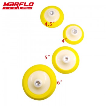 Marflo Plate Backing Pad for M14 Polisher with Polishing Sponge Pad 4 4.5 5 6  Hook Loop Backing Pad
