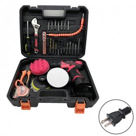 Random Orbital Polisher For Car Polishing Waxing Cordless Drill Driver Wood Metal Glass Drilling Double Speed Gear Polisher