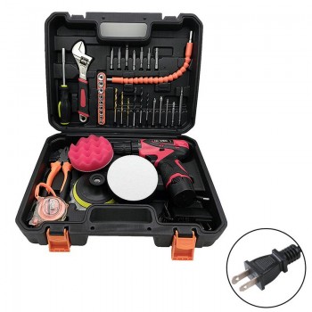 Random Orbital Polisher For Car Polishing Waxing Cordless Drill Driver Wood Metal Glass Drilling Double Speed Gear Polisher