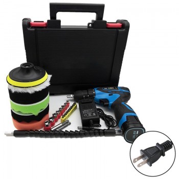 Random Orbital Polisher For Car Polishing Waxing Cordless Drill Driver Wood Metal Glass Drilling Double Speed Gear Polisher