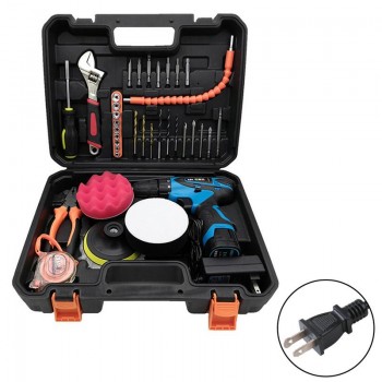 Random Orbital Polisher For Car Polishing Waxing Cordless Drill Driver Wood Metal Glass Drilling Double Speed Gear Polisher