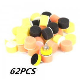 1 Inch 60 pcs 25mm Polishing Sponge 2 pcs M6 Polishing Plate for Polishing Machine Polishing Set