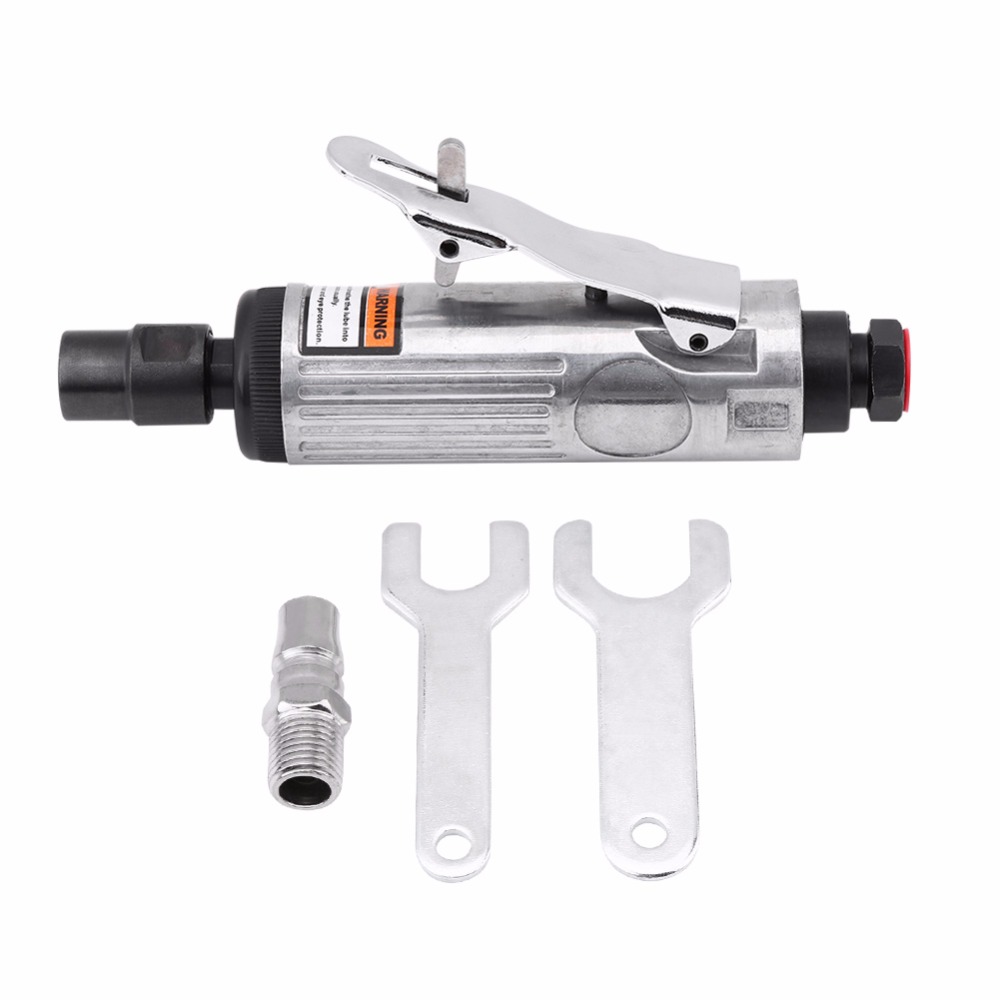 1/4Inch 90PSI 20000-23000RPM Pneumatic Die Grinder Air Grinder Grinding Kit Polishing Machine Engraving Tool Pneumatic Tools