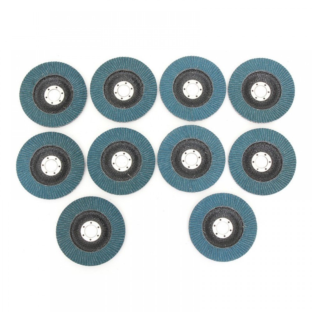 10 PCS FLAP DISCS 125mm 5 SANDING GRIT GRINDING WHEELS 40 60 80 120 16000RPM