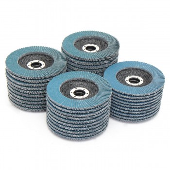 10 PCS FLAP DISCS 125mm 5 SANDING GRIT GRINDING WHEELS 40 60 80 120 16000RPM