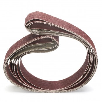 2 X 72 6Pcs/Set Sanding Belts 36/40/60/80/120/150 Grit Sander File Aluminium Polishing for Hard Metal Grinding