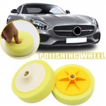 6 Inch Car Wheel Polishing Waxing Sponge - Hard Polishing Plate Flat Screw Sponge Ball Hard Long Service Life Sponge 6 Inches