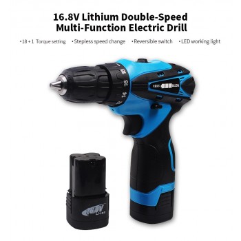 Rechargeable Lithium Battery cordless Electric Drill bit 16.8V 25V Electric Screwdriver Torque screw gun power tools