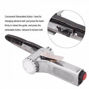 10mm Pneumatic Air Belt Sander Polisher Grinding Machine Tool For Air Compressor Sanding With Sanding Belt Pneumatic Tools