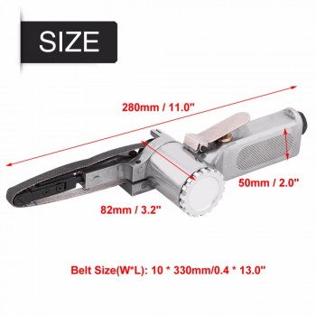 10mm Pneumatic Air Belt Sander Polisher Grinding Machine Tool For Air Compressor Sanding With Sanding Belt Pneumatic Tools