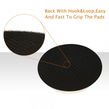 SPTA 5inch 125mm Backing Plate Hookamp;Loop Backing Pad M14 For Polishing Buffer Pad Car Polisher Buffing Pad Backer Plate