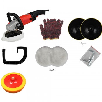 Car Polisher 1280w Variable Speed Auto Polish Machine Sander 220v 180mm Car Paint Care Tool EU plug Electric Floor Polisher