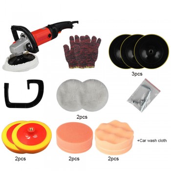 Car Polisher 1280w Variable Speed Auto Polish Machine Sander 220v 180mm Car Paint Care Tool EU plug Electric Floor Polisher
