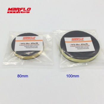 80mm Car paint Care Buff Pad Polishing Pad 3 Magic Clay pad Fine Medium Heavy King Marflo mady by Brilliatech