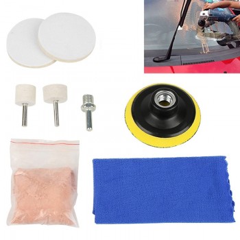 Universal Auto Windshield Repair Windows Scratch Remover Glass Polishing Kit For Electric Drills Windshield Glass Polishing Kit