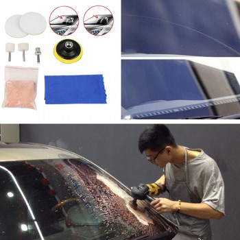 Universal Auto Windshield Repair Windows Scratch Remover Glass Polishing Kit For Electric Drills Windshield Glass Polishing Kit