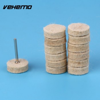 Vehemo 50pcs Cotton Soft Mirror Polishing Metal Jade Gold Jewelry Buffing Wheel