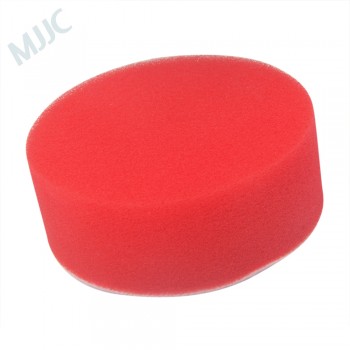 MJJC 3 Inch Cutting Pad Buffing Polishing Car Buffing Pad Sponge Foam Polishing Pad Red Foam Polish Pad Hook amp; Loop Interface