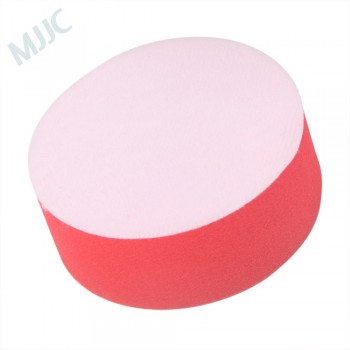 MJJC 3 Inch Cutting Pad Buffing Polishing Car Buffing Pad Sponge Foam Polishing Pad Red Foam Polish Pad Hook amp; Loop Interface