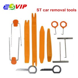 new arrival 1set 12Pcs Plastic Car Radio Door Clip Panel Trim Dash Audio Removal Pry Tool Repairing Free shipping