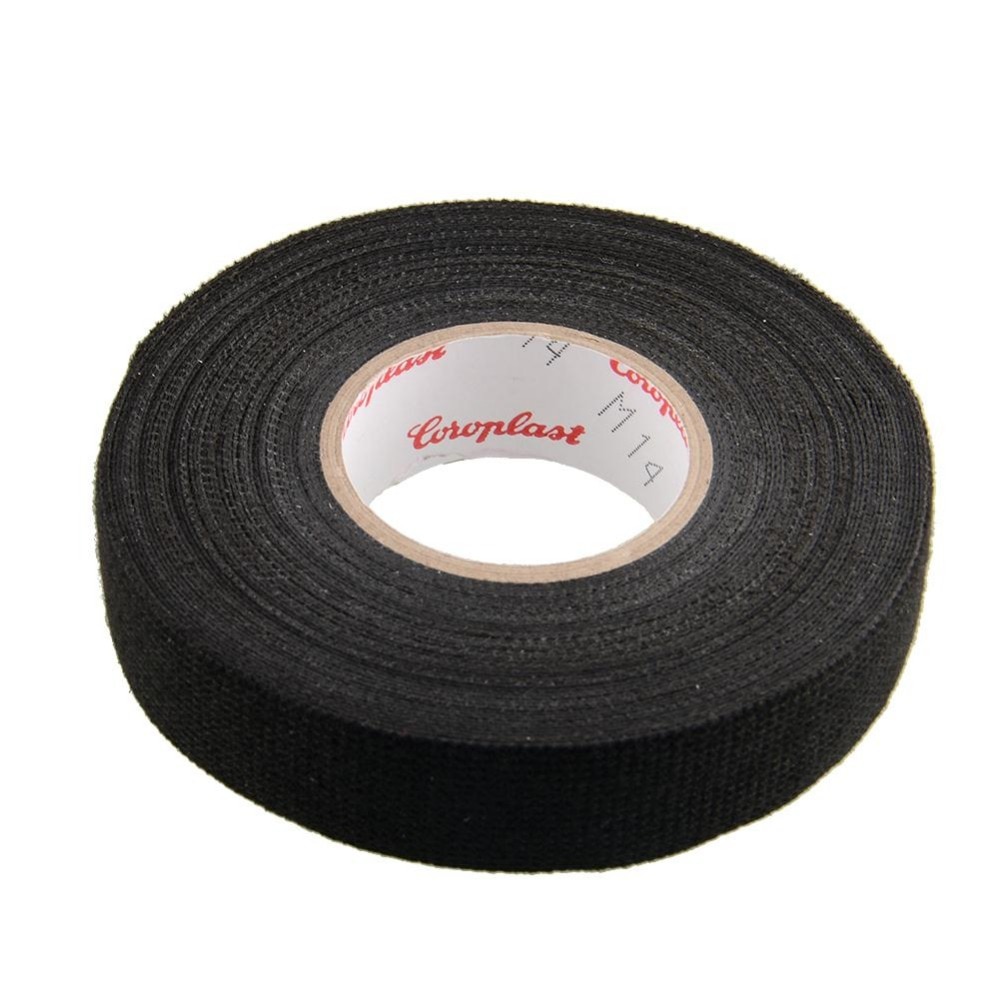 Vehemo car-style Adhesive 19mmx15M Fabric Tape Cable Looms Harness For Car Vehicle Trucks Black