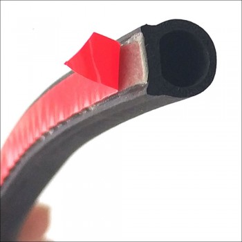 6 Meter/pcs small D 9*10mm car sound insulation sealing rubber strip anti Noise Rubber 3m Sticky Tape car door seal