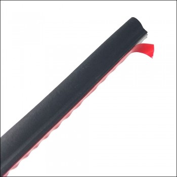 6 Meter/pcs small D 9*10mm car sound insulation sealing rubber strip anti Noise Rubber 3m Sticky Tape car door seal