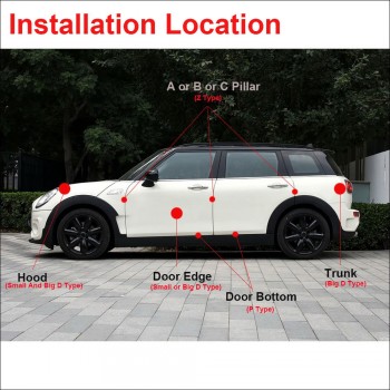 6 Meter/pcs small D 9*10mm car sound insulation sealing rubber strip anti Noise Rubber 3m Sticky Tape car door seal