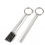 Vehemo 1 set Carburetor Carbon Dirt Jet Remove 5 Cleaning Needles + 5 Brushes Tool Kits