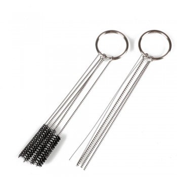Vehemo 1 set Carburetor Carbon Dirt Jet Remove 5 Cleaning Needles + 5 Brushes Tool Kits