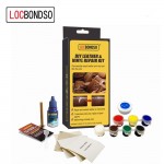 LocBondso 1 Set DIY Sofa Auto Car Seat Leather Upholstery Hole Burns No Heat Liquid Vinyl Glue Fix Rips Repair Tool Kit