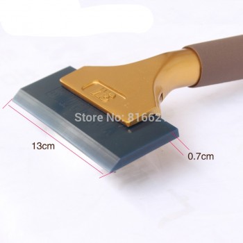 QH-02 Aluminum Long handle dichotomanthes scraper tools with Blue Max Rubber blades Imported Pro Power Squeegee
