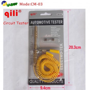 DHL10pcs Free Qili CM-03 Circuit Test Pen Auto Car Truck Motorcycle Multivehicles Golden Circuit Voltage  Copper Tester Test Pen