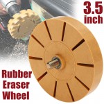 3.5 Inch Rubber Eraser Wheel For Remove Car Glue Adhesive Sticker Pinstripe Decal Graphic Auto Repair Paint Tool