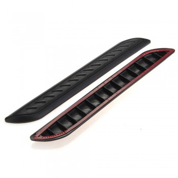 BU-Bauty Universal 2pcs Plastic Black Rubber Bumper Corner Guard Protector For Car Auto Decoration Strip Accessories