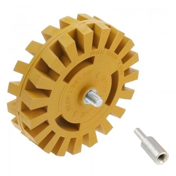 Car Cleaning Care Pinstripe Decal Eraser Wheel Pad Rubber Disk Pneumatic Car Decals Sticker Remover Remove Tools