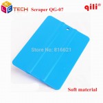 100pcs/lot Qili QG-07 Blue Soft Square Squeegee Mini Squeegee Vinyl Wrapping Tool Card Scraper Mobile Phone Film Install Tool