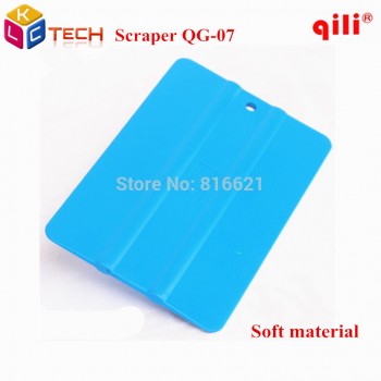 100pcs/lot Qili QG-07 Blue Soft Square Squeegee Mini Squeegee Vinyl Wrapping Tool Card Scraper Mobile Phone Film Install Tool