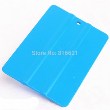 100pcs/lot Qili QG-07 Blue Soft Square Squeegee Mini Squeegee Vinyl Wrapping Tool Card Scraper Mobile Phone Film Install Tool