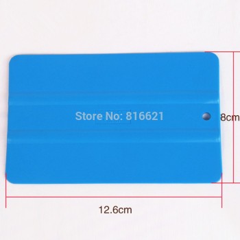 100pcs/lot Qili QG-07 Blue Soft Square Squeegee Mini Squeegee Vinyl Wrapping Tool Card Scraper Mobile Phone Film Install Tool