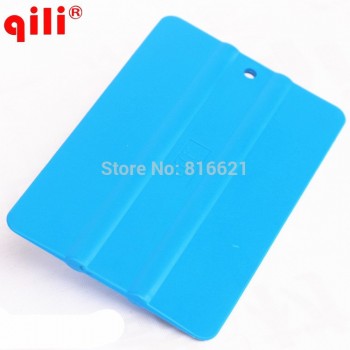 100pcs/lot Qili QG-07 Blue Soft Square Squeegee Mini Squeegee Vinyl Wrapping Tool Card Scraper Mobile Phone Film Install Tool