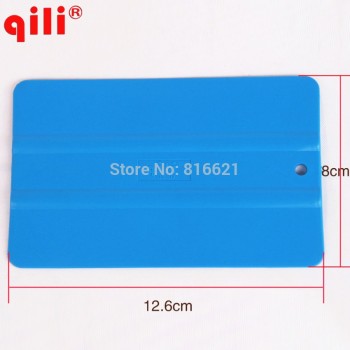 100pcs/lot Qili QG-07 Blue Soft Square Squeegee Mini Squeegee Vinyl Wrapping Tool Card Scraper Mobile Phone Film Install Tool